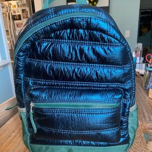 Cat and Jack NWT metallic backpack.